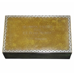 1919 Olympia Fields Sterling on Bronze Cigar Humidor Box Trophy 