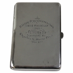 1920 Florida History Sterling Silver Cigarette Case Winter Park CC