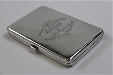1920 Florida History Sterling Silver Cigarette Case Winter Park CC