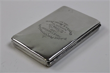 1920 Florida History Sterling Silver Cigarette Case Winter Park CC