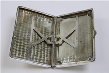 1920 Florida History Sterling Silver Cigarette Case Winter Park CC