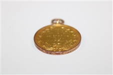 1907 Wigton GC 9k Gold Captain’s Medal  Awarded to Mr. J Harris