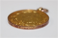 1907 Wigton GC 9k Gold Captain’s Medal  Awarded to Mr. J Harris