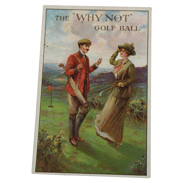 The “Why Not” Henley Golf Ball Advertising Postcard