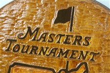 Solid Carved Wood Masters Augusta National Tournament Event Sign 