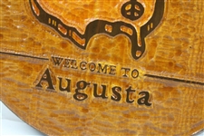 Solid Carved Wood Masters Augusta National Tournament Event Sign 