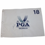 Jordan Spieth Signed 2024 PGA Championship at Valhalla White Embroidered Flag JSA #AT62311