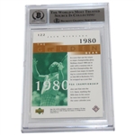 Jack Nicklaus Signed 2001 UD Golden Bear '1980 PGA' Card #122 - Beckett Graded 10 AUTO