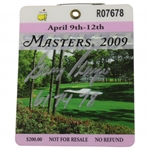 Gary Player Signed 2009 Masters SERIES Badge from Last Masters w/Years Won JSA ALOA