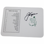 Jack Nicklaus Signed Augusta National Golf Club Scorecard JSA ALOA