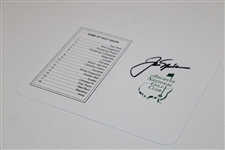 Jack Nicklaus Signed Augusta National Golf Club Scorecard JSA ALOA