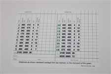 Jack Nicklaus Signed Augusta National Golf Club Scorecard JSA ALOA