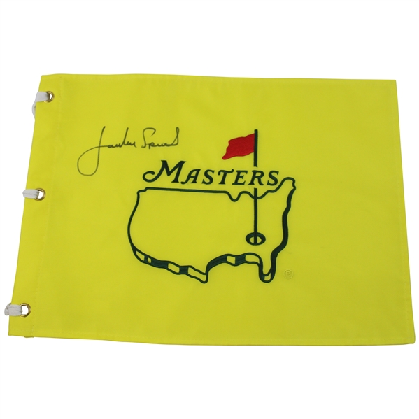 Jordan Spieth Signed Undated Masters Embroidered Flag JSA ALOA