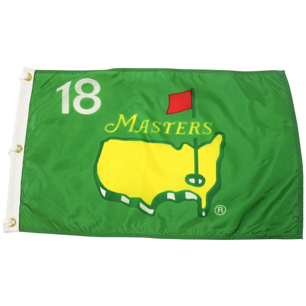 Rare 1994 Masters Tournament Emerald Green w/Yellow Logo Center Flag
