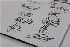 2012 Ryder Cup at Medinah USA & Europe Teams Signed Welcome Dinner Menu JSA ALOA