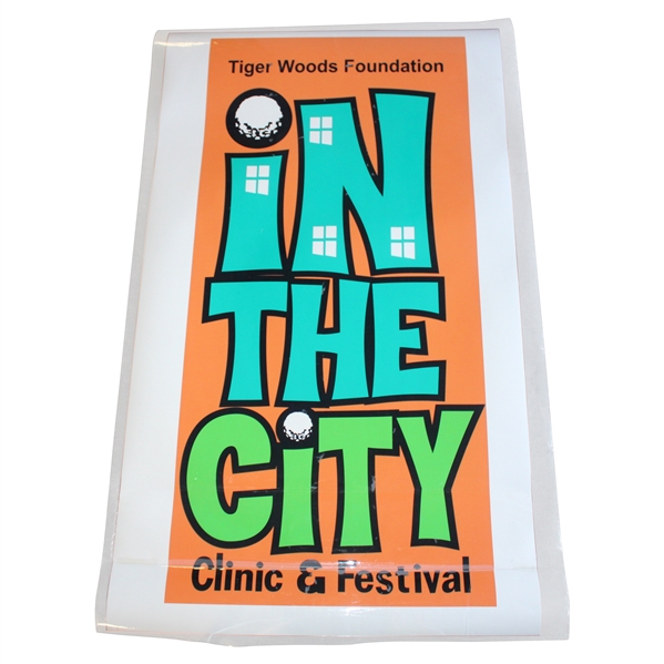 Tiger Woods Foundation In The City Clinic & Festival Used 63x38 Poster