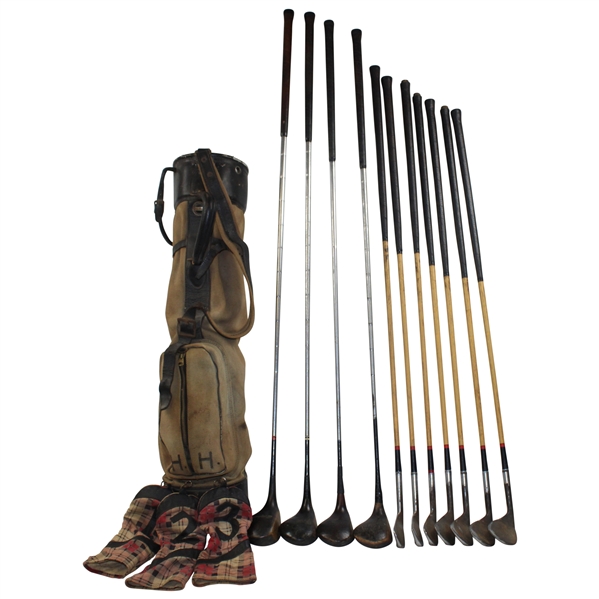 Howard Hughes Bobby Jones Spalding Golf Clubs Given To Ruben Shaw
