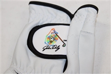 John Daly's Signed Personal 'The Lion' Logo Left-Handed White Golf Glove JSA ALOA
