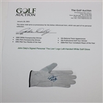 John Daly's Signed Personal 'The Lion' Logo Left-Handed White Golf Glove JSA ALOA