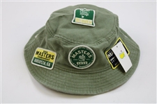 2020 Masters Tournament Patches Collage Olive Bucket Hat - Size L/XL