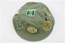 2020 Masters Tournament Patches Collage Olive Bucket Hat - Size L/XL