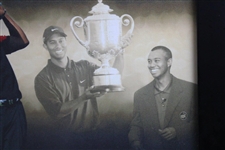 Tiger Woods Signed 'Tiger Slam' Canvas Inscribed 'Tiger Slam' LTD ED #33/50 UDA COA #BAK13522