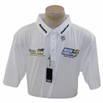 John Daly Signed Personal Straight Down White Performance 3XL Shirt w/Sponsors JSA ALOA