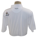 John Daly Signed Personal Straight Down White Performance 3XL Shirt w/Sponsors JSA ALOA