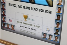 2003 Presidents Cup at The Links Fancourt Poster - Framed