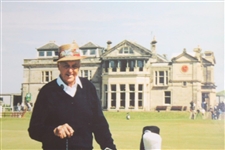 Sam Snead 88 Yr Old Swilken Bridge at St Andrews Oversize Photo - Framed