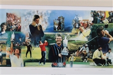1980-1989 Open Championship Decade of Champions Ltd Ed 230/850 by Heslop Print - Framed