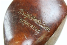 Wright & Ditson St. Andrews Left Handed Hickory Shaft Wood