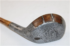 The Mills Straight Face BB Model Medium Lie Brassie W/ Shaft Stamp