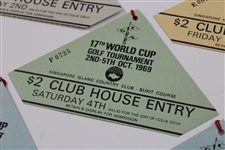 Five (5) 1969 World Cup Golf Tournament Tickets - Thursday-Sunday