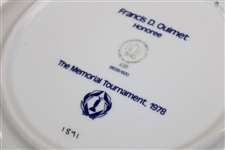 1978 Memorial Tournament Francis Ouimet Ltd Ed Honoree Porcelain Plate