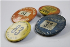 Woodland, Heather Downs, Edgewood & Park Club Undated Caddie Badges