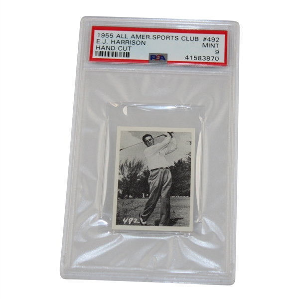 1955 All American Sports Club Hand Cut #492 E. J. Harrison - PSA 9 #41583870