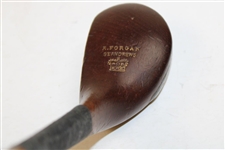 Robert Forgan St. Andrews Wood Club with Crown Stamp