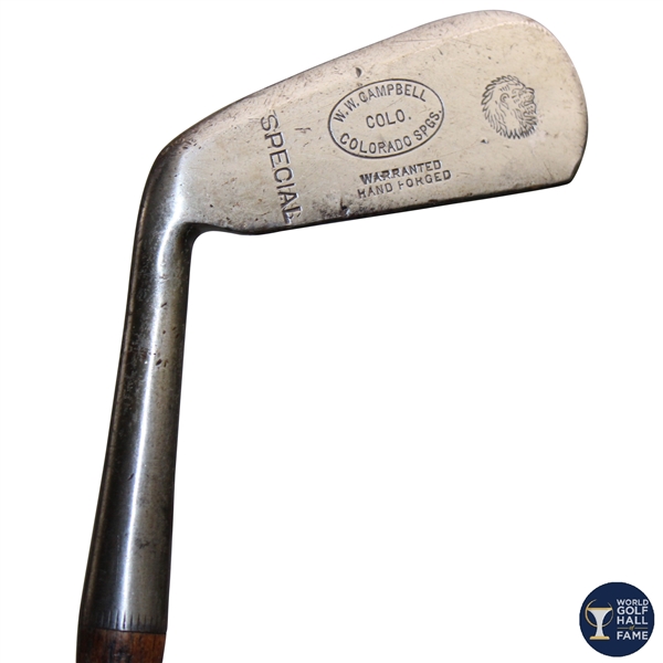 W.W. Campbell Colorado Springs Warranted Hand-Forged Special Left-Handed Mid-Iron GS