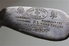 MacGregor Dayton Accurate Hand Forged Left-Handed Bakspin Mashie-Niblick w/Shaft Stamp