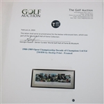 1980-1989 Open Championship Decade of Champions Ltd Ed 230/850 by Heslop Print - Framed