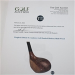 Wright & Ditson St. Andrews Left Handed Hickory Shaft Wood