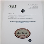 1936 Women's Trans-Mississippi Tournament at Denver CC Contestant Badge - Jean Saint