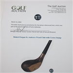 Robert Forgan St. Andrews Wood Club with Crown Stamp