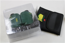 Masters Tournament Green Bushnell Binoculars w/Carrying Case & Neck Strap in Box