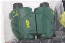Masters Tournament Green Bushnell Binoculars w/Carrying Case & Neck Strap in Box