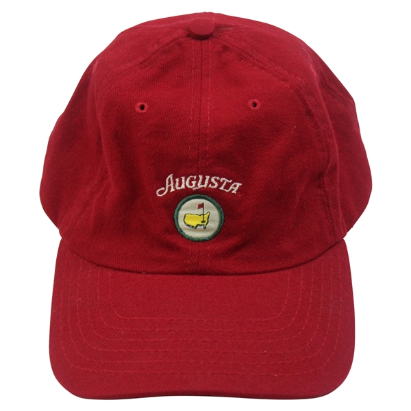 Augusta National GC Masters Tournament Augusta Circle Patch Logo Red Golf Hat