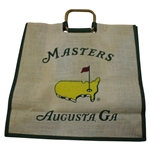 Two (2) Masters Tournament Logo Tote Carry Bags - Green & Stone