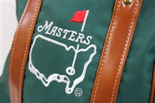 Masters Tournament Logo Green Canvas with Leather Carry Bag