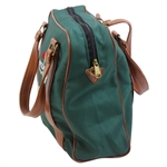 Masters Tournament Logo Green Canvas with Leather Carry Bag
